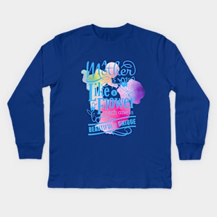 Mother Beautiful & Unique Kids Long Sleeve T-Shirt